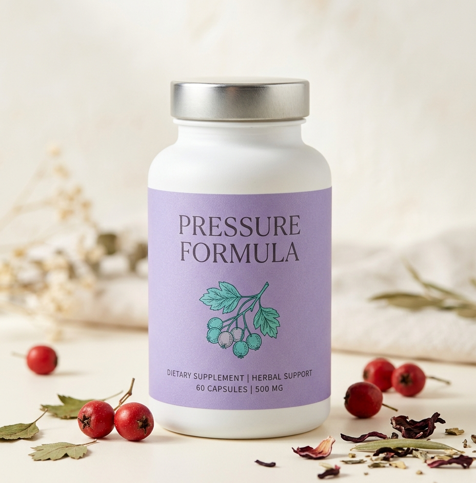 Pressure Formula — упаковка дієтичної добавки для підтримки серцево-судинної системи